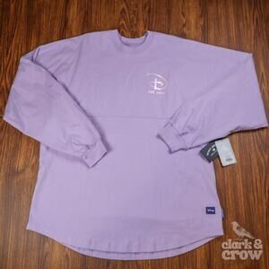 Disneyland Paris Spirit Jersey Opalescent Lavender Long Sleeve Logo XL NWT